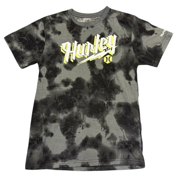 Hurley Boys Gray Crew Neck T-Shirt Size Large 12/13 - Picture 1 of 1